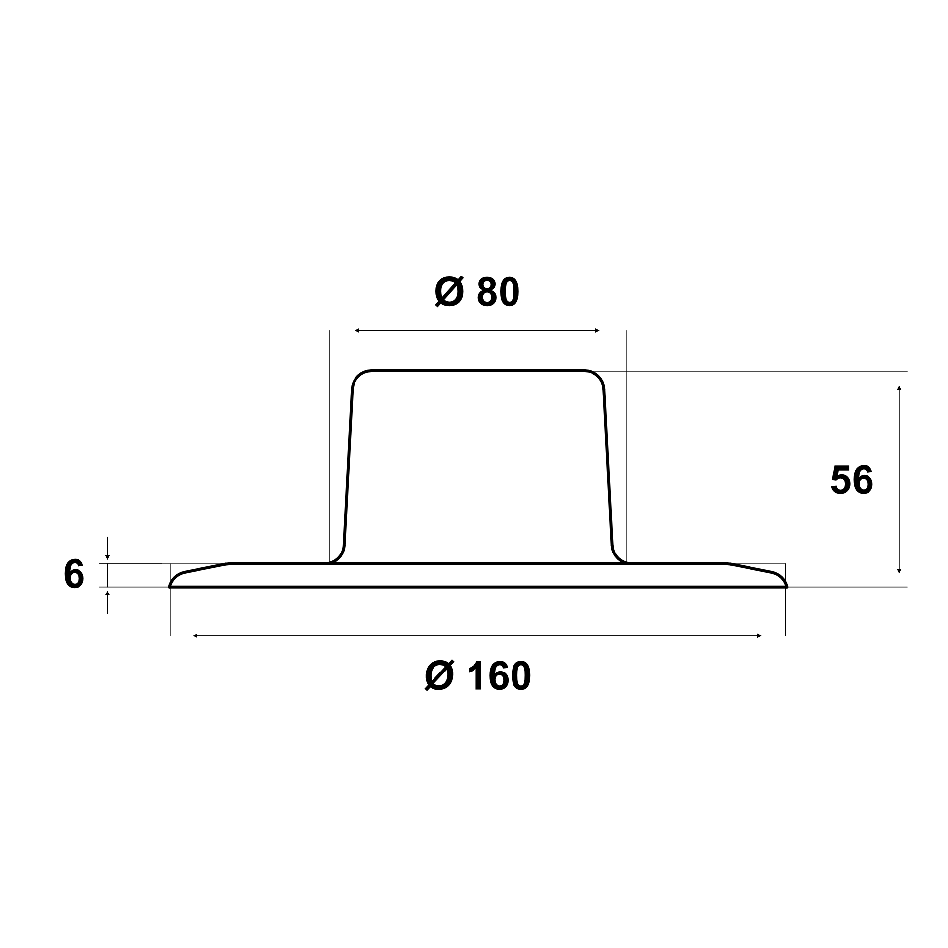 Floor mount | Protruding | Natural - Image 3