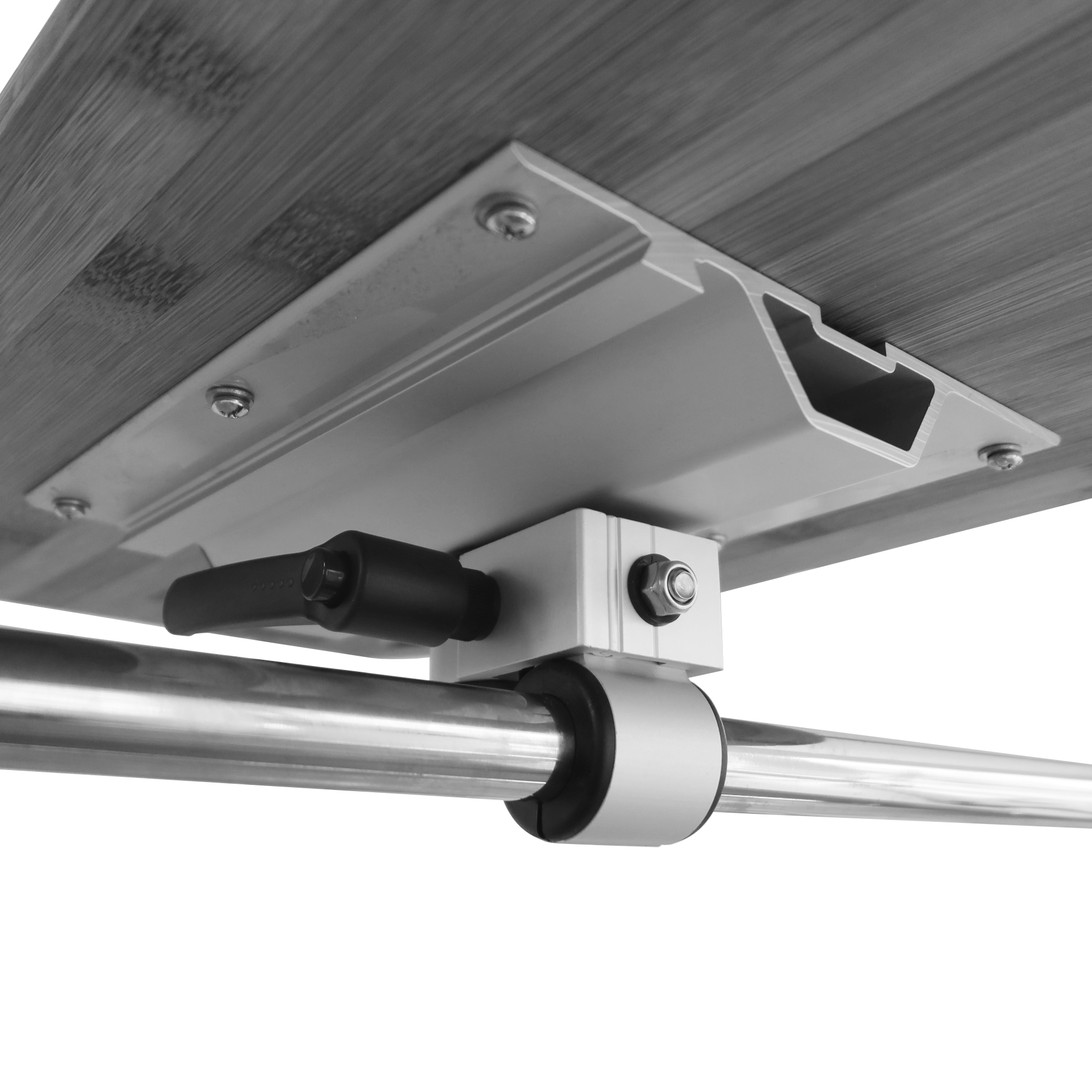 Rail cross-fitting for table top | Carbon - Image 2